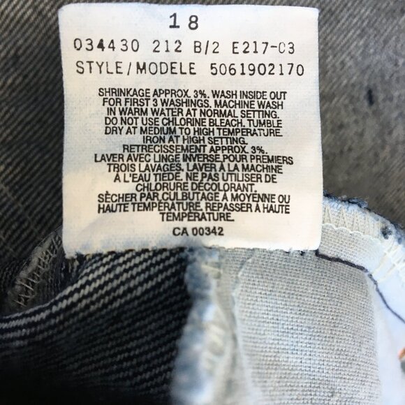 Vintage Levi's 619 Orange Tab Straight Leg Jeans 34X32 - Picture 9 of 12